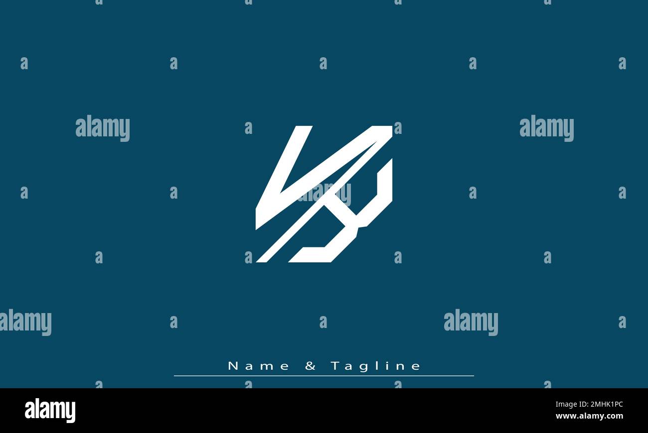 Alphabet letters Initials Monogram logo VK , KV Stock Vector