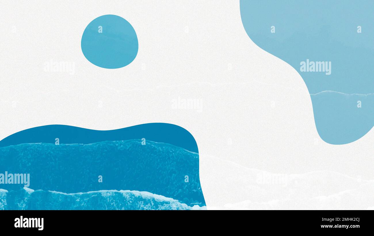 Cerulean simple Memphis design presentation vector Stock Vector Image ...