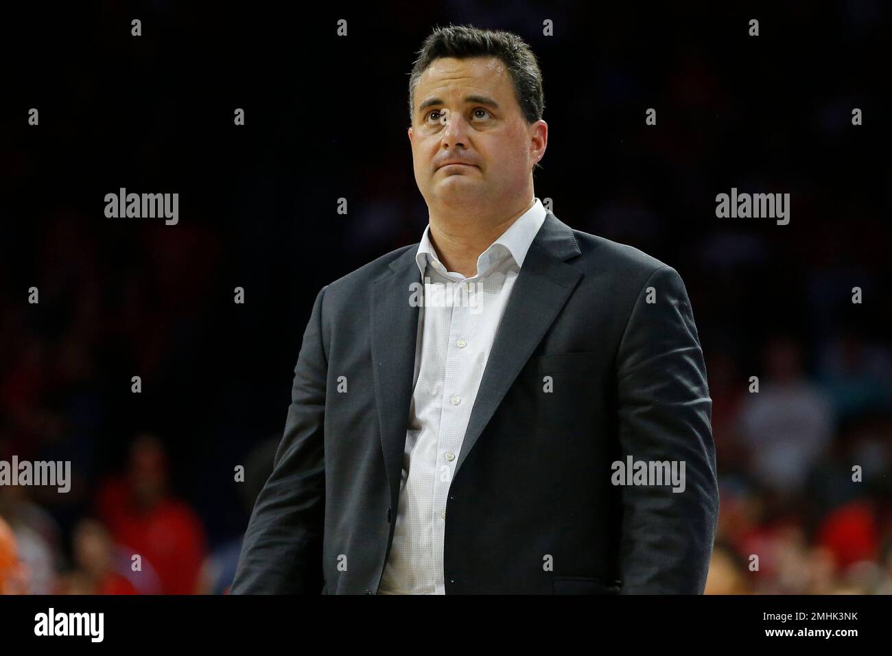 Arizona head coach Sean Miller in the first half during an NCAA college ...