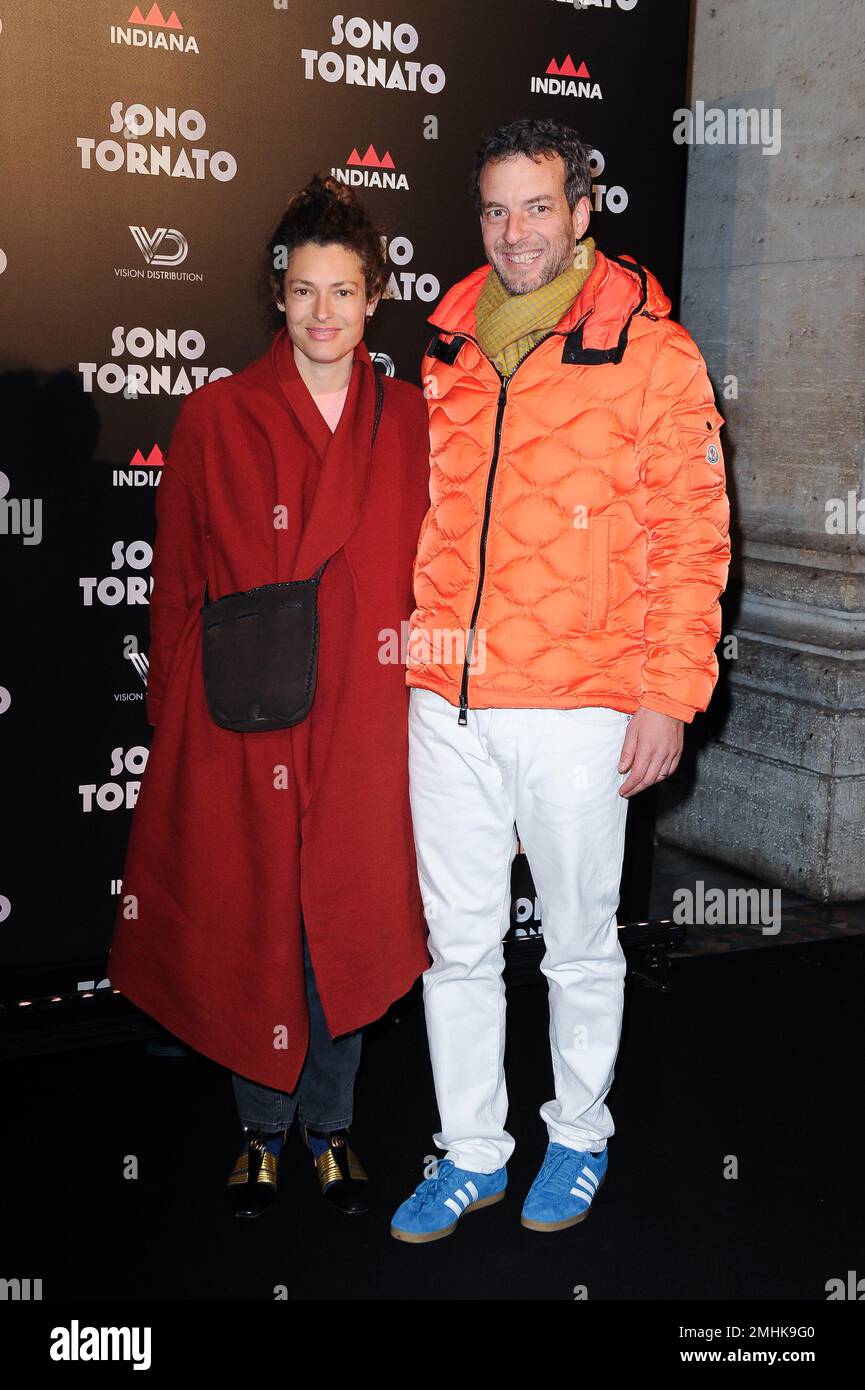 Italian film director Ginevra Elkann with her husband Giovanni Gaetani