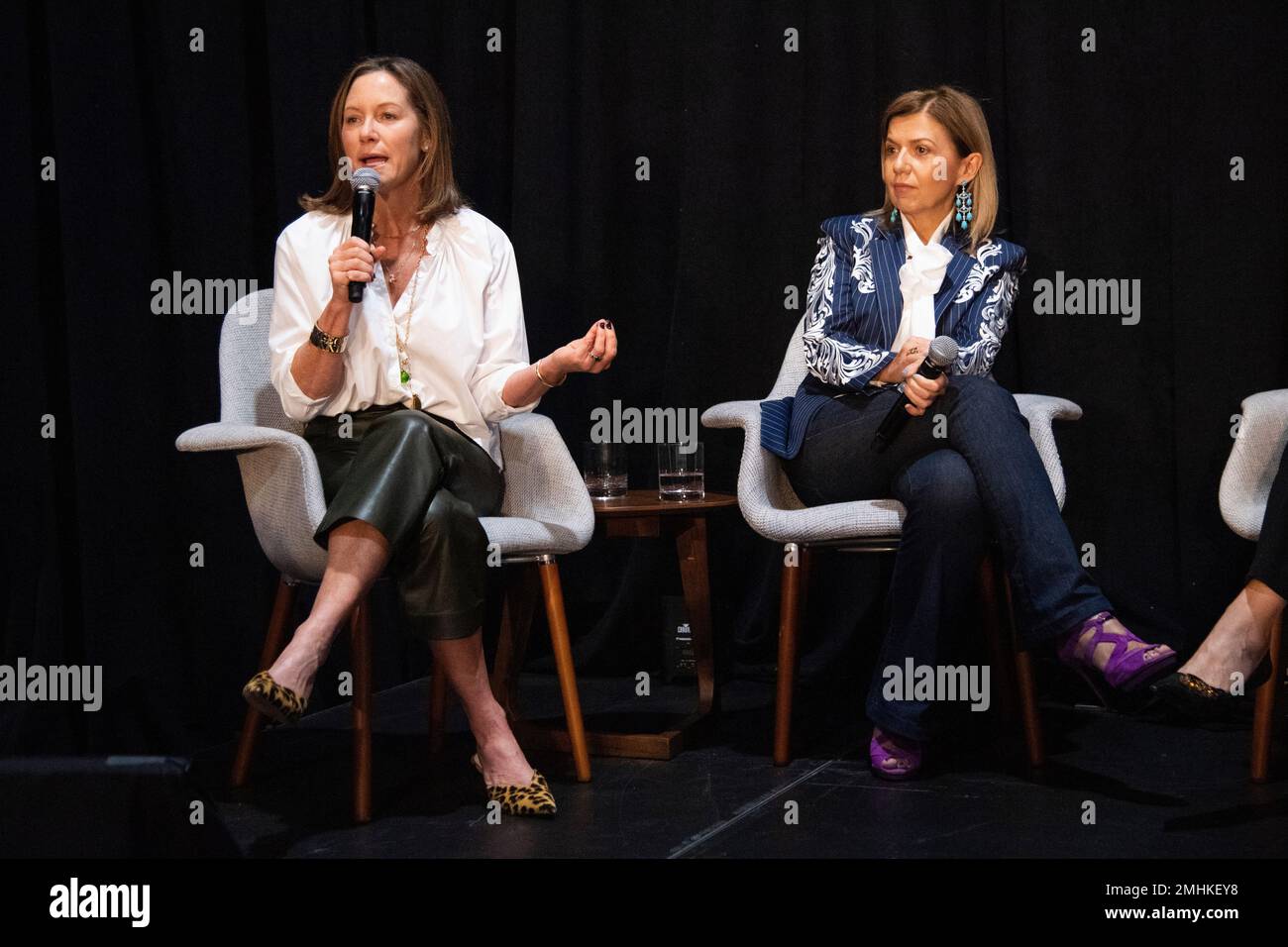 Gregg Renfrew, left, and Vasiliki Petrou seen on day two of Summit LA19