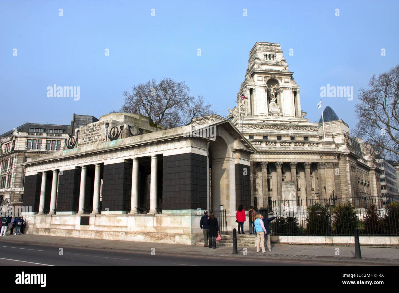 The Merchant Seamen's Memorialin Trinity Square, London. Stock Photo