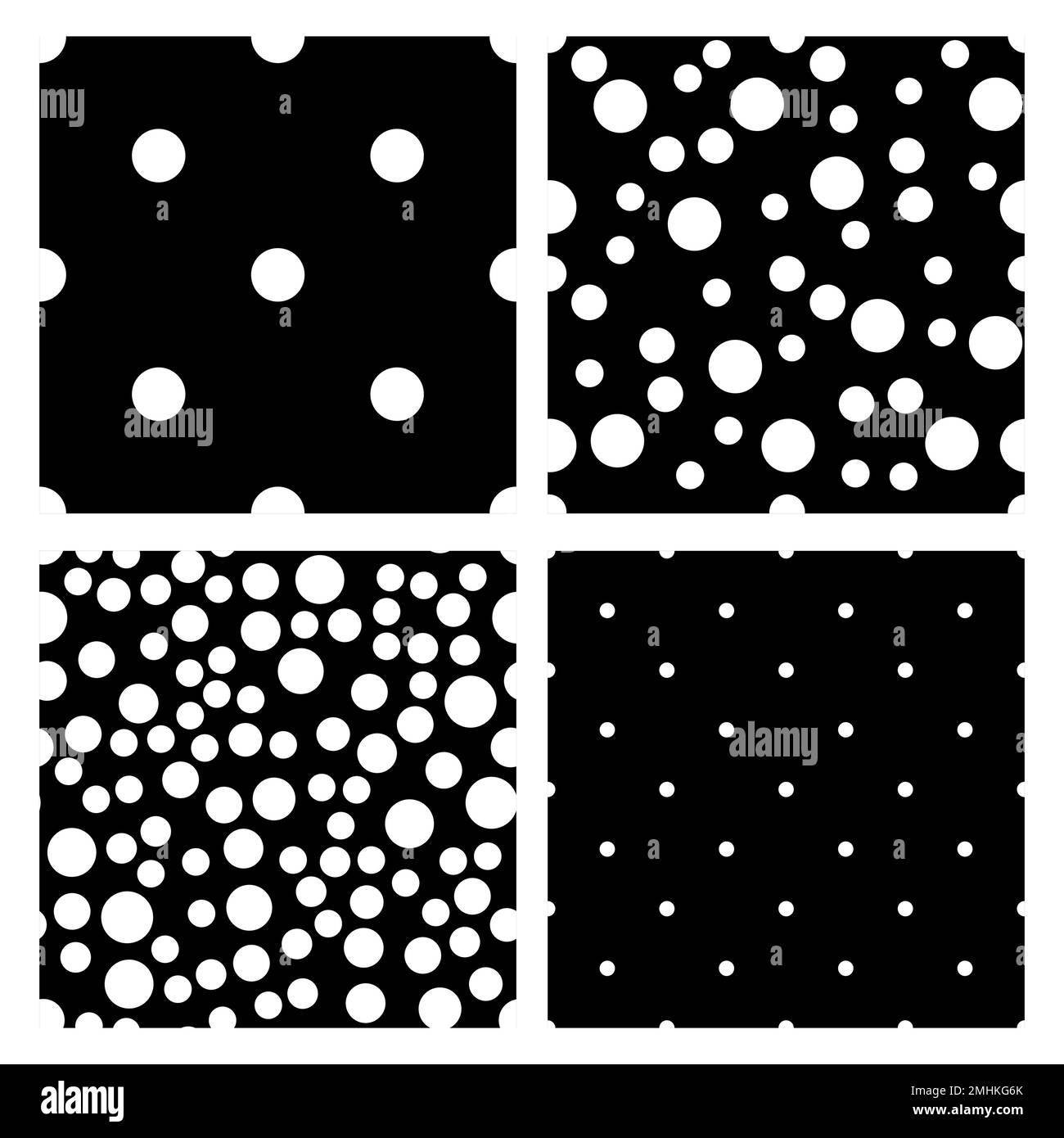 Silhouette of a polka dot black and white pattern seamless tile pastel ...