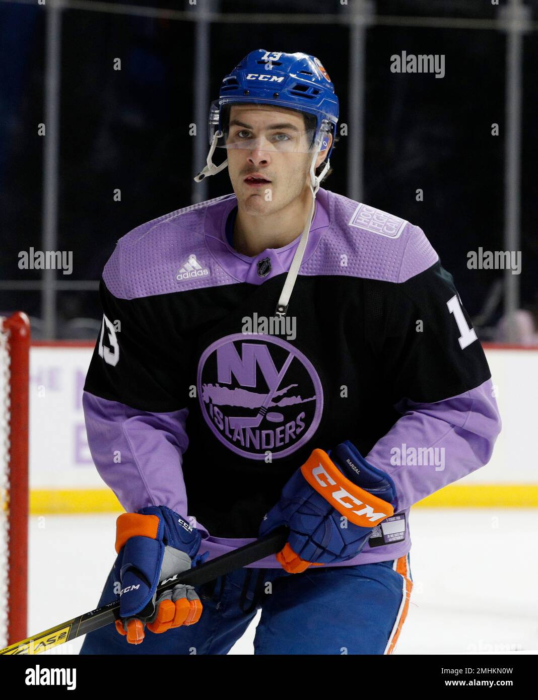 NHL New York Rangers hockey fights cancer Adidas Jersey | SidelineSwap