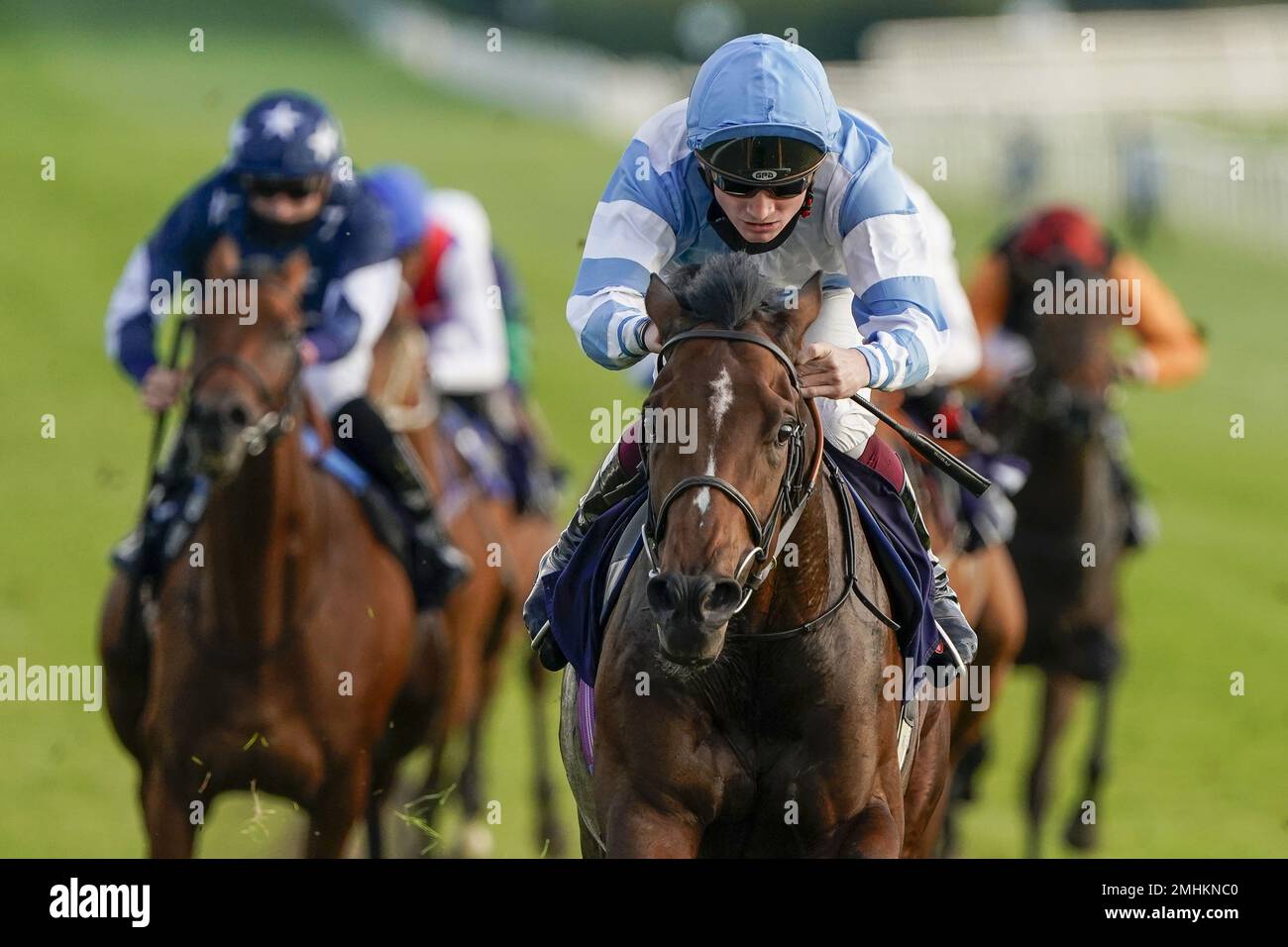 File photo dated 26-08-2020 of Patient Dream, who looks generous odds under champion jockey Brian Hughes ahead of the 4.20 at Doncaster. Issue date: Friday January 27, 2023. Stock Photo