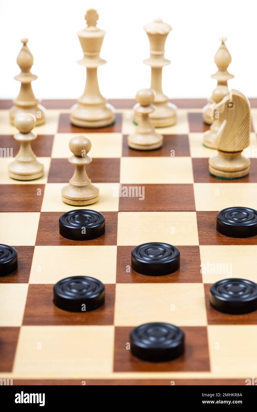 playing by different rules on the same board black checkers and white