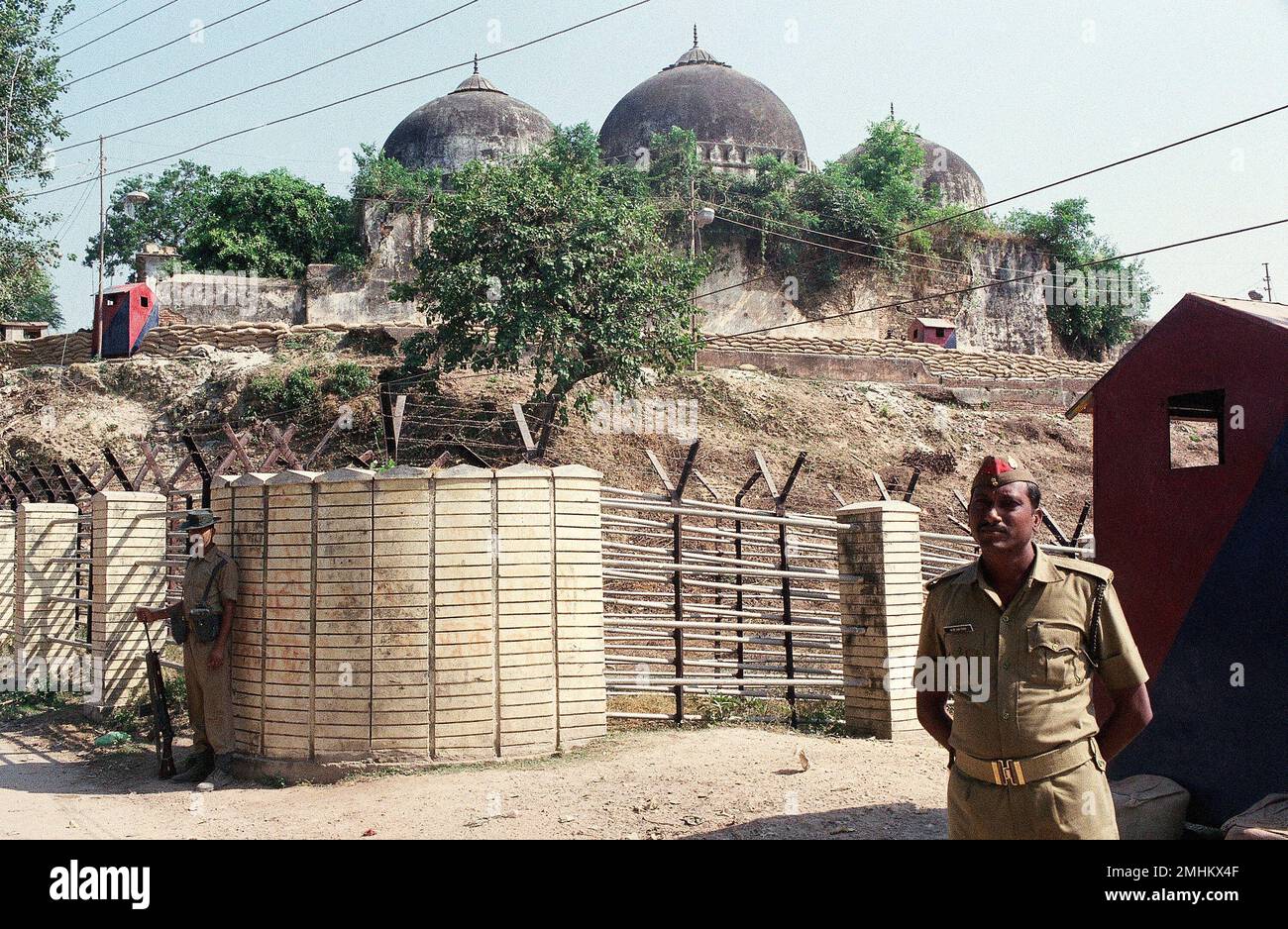 FILE In this Oct. 29, 1990, file photo, Indian security officer