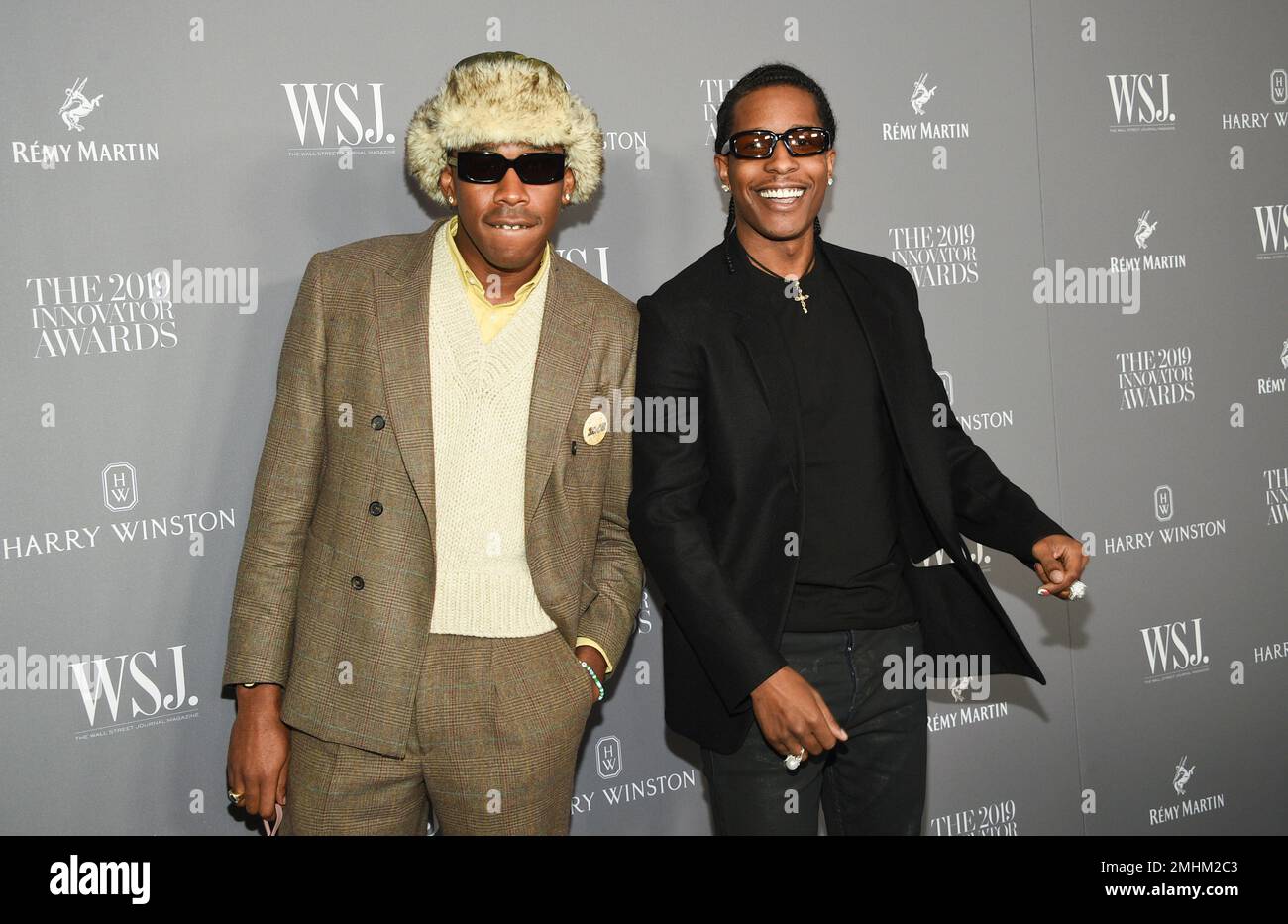 Honoree Tyler, the Creator, left, and A$AP Rocky pose together at the ...
