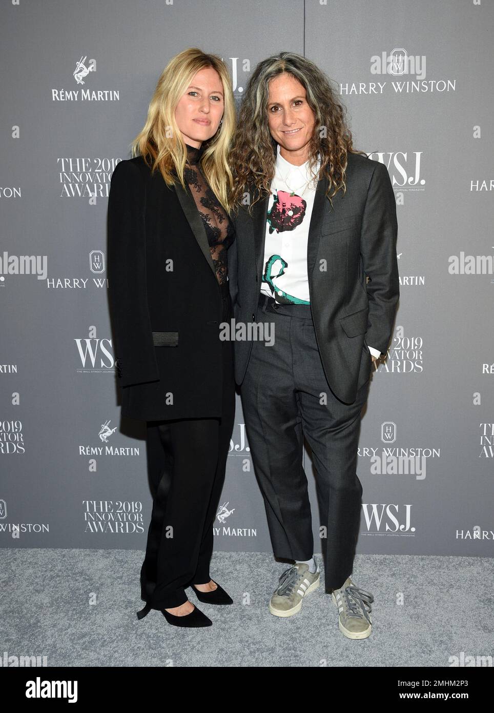 Artist Cass Bird, right, and wife Ali Bird attend the WSJ. Magazine