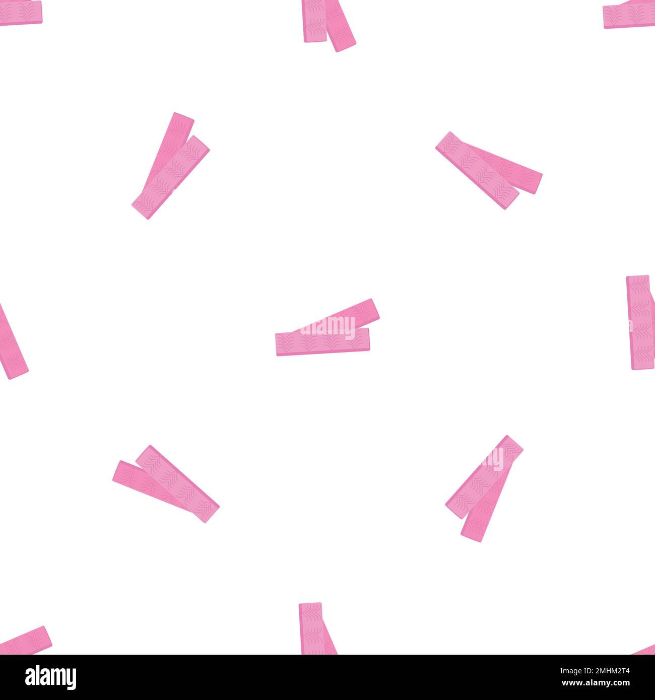 Fruit gum sticks pattern seamless vector Stock Vector