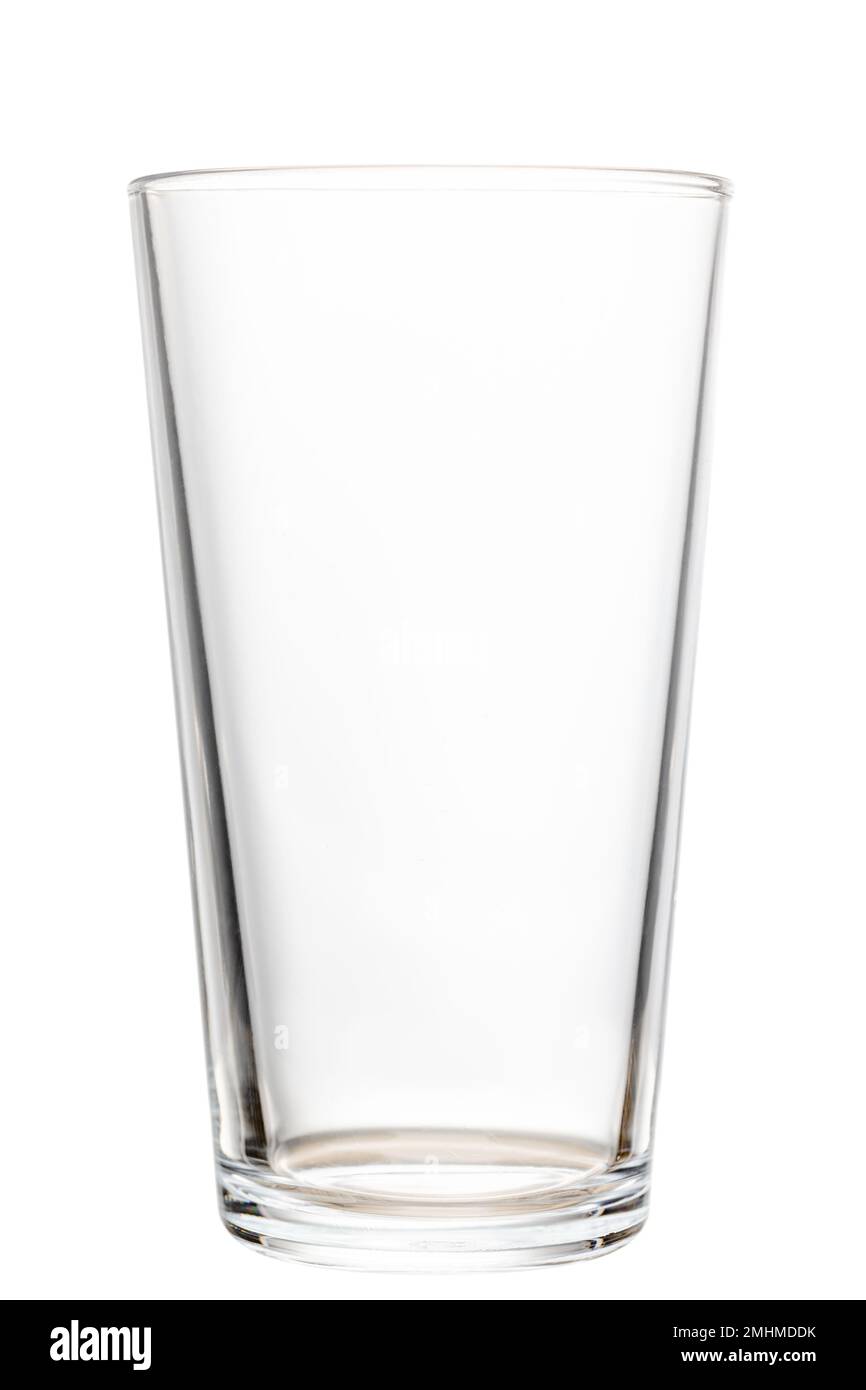 Empty shaker pint beer glass isolated on white background Stock Photo ...