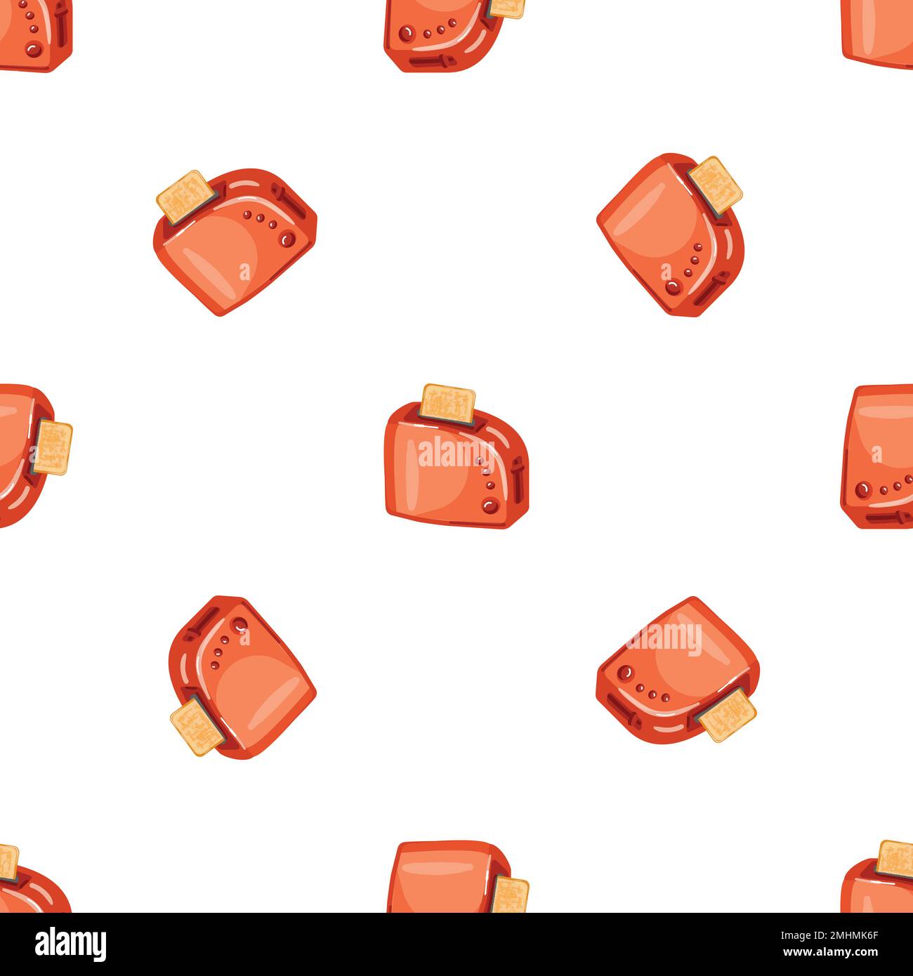 Red toaster pattern seamless vector Stock Vector Image & Art Alamy