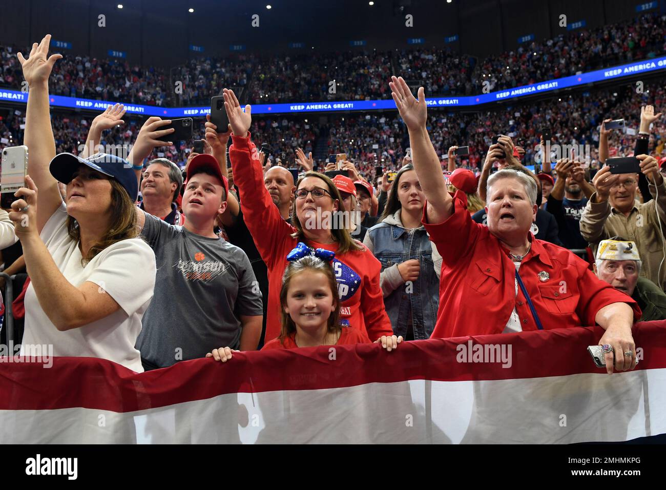 Trump Rally Ky People cheer as President Donald Trump speaks during a campaign rally ...