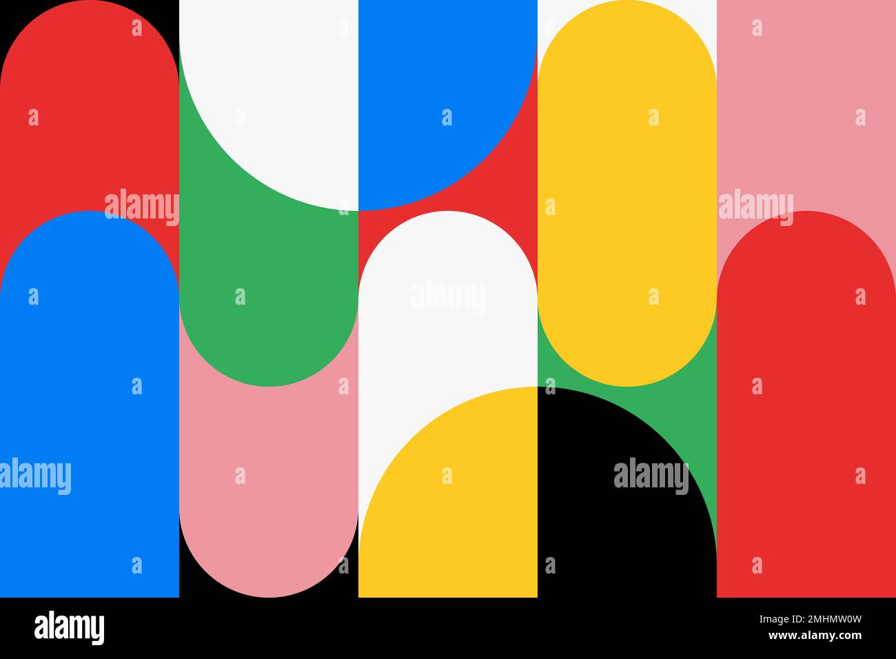 Prime Colors Vector Bauhaus background wallpaper, colorful primary color vector Stock ...
