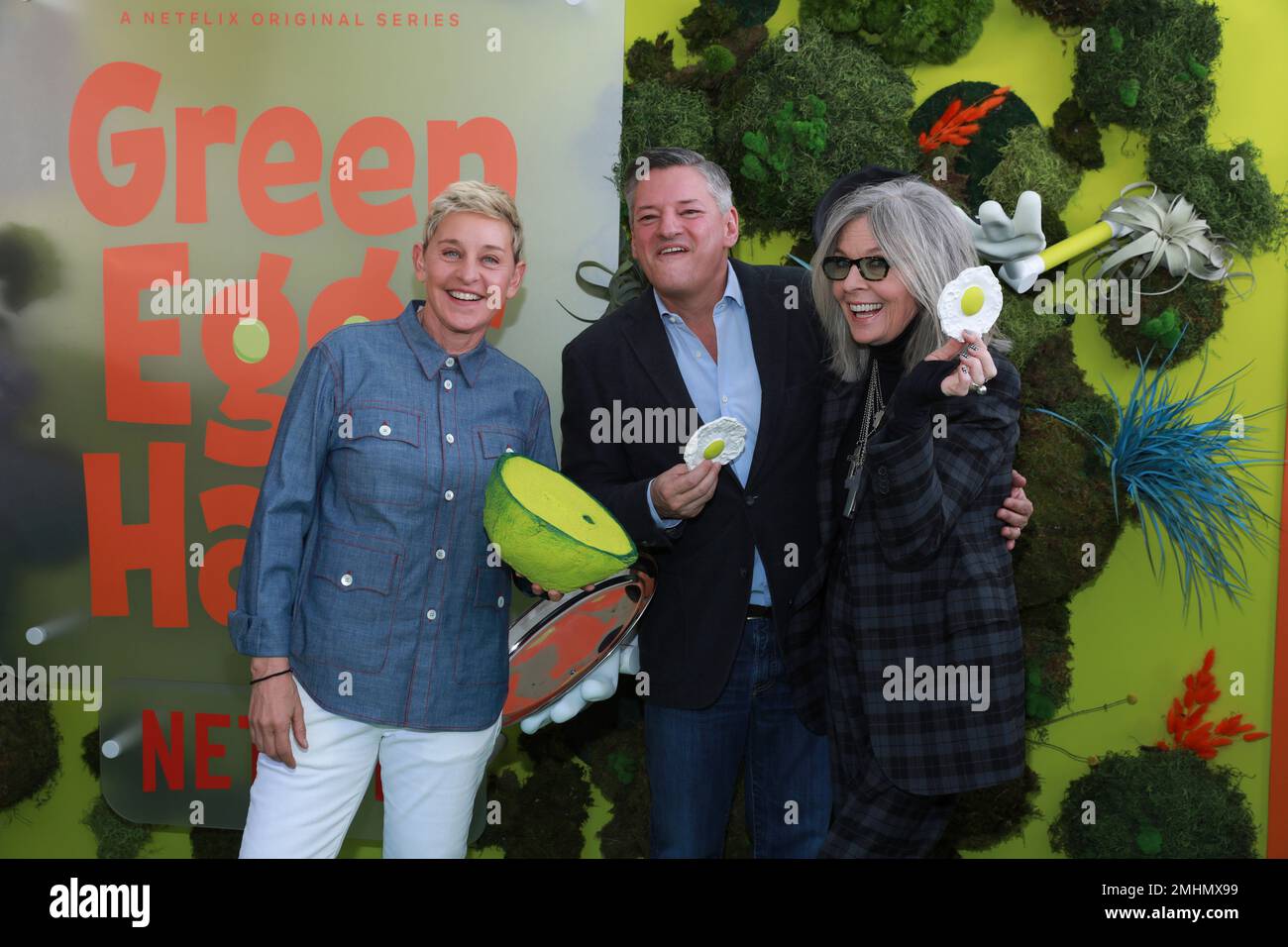 Ellen DeGeneres, Ted Sarandos, Diane Keaton attend the premiere of