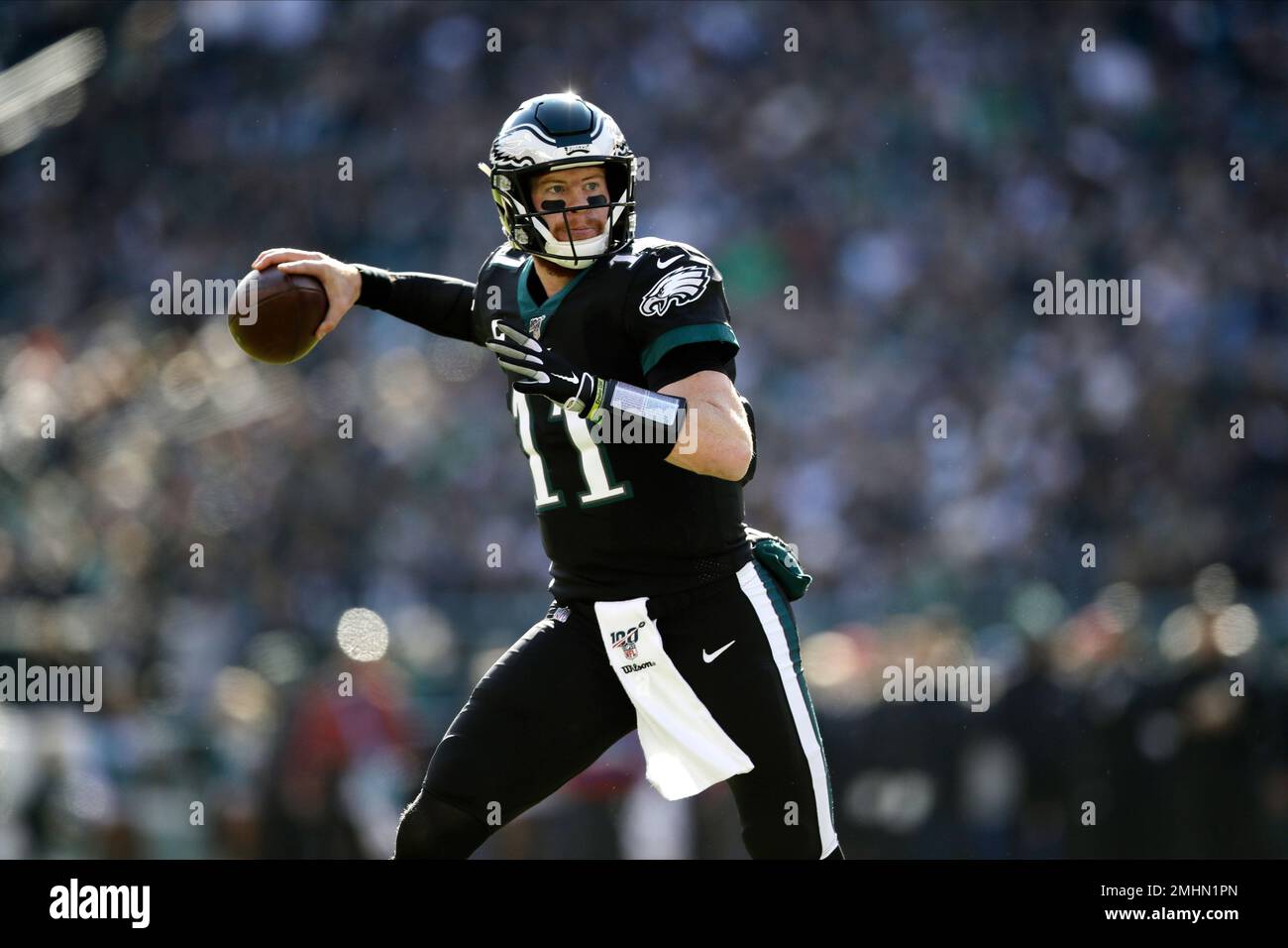 Carson Wentz and the Philadelphia Eagles take on the Chicago Bears