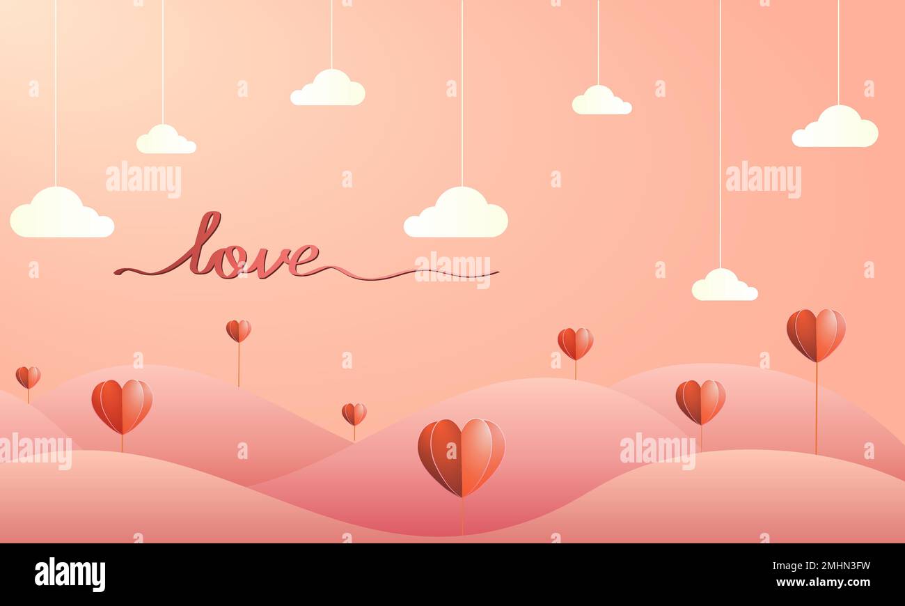 red-background-for-valentine-s-day-card-with-paper-hearts-growing-out