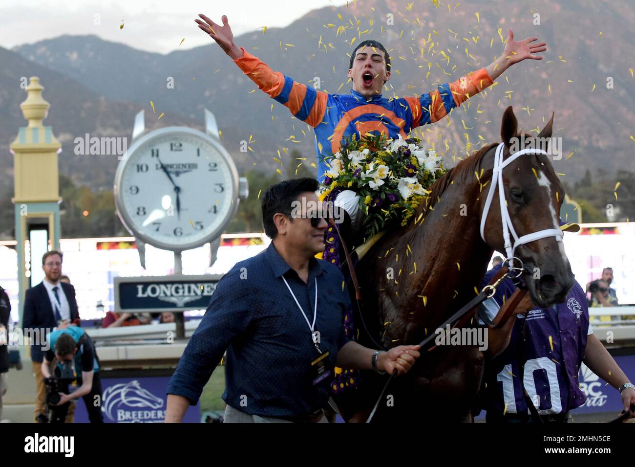 IMAGE DISTRIBUTED FOR LONGINES Jockey Irad Ortiz Jr. on Vino