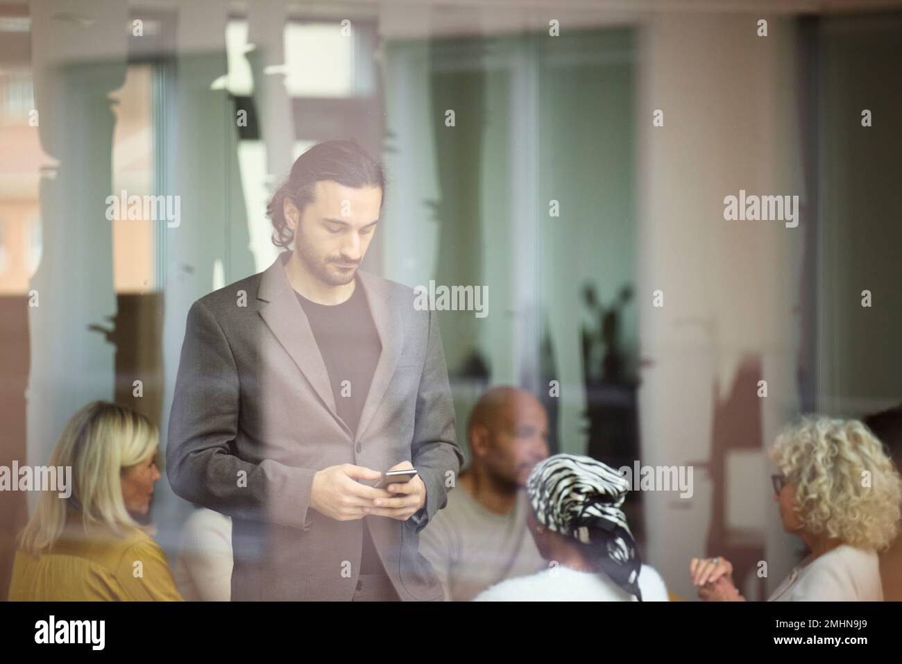 Business people having meeting in office Stock Photo