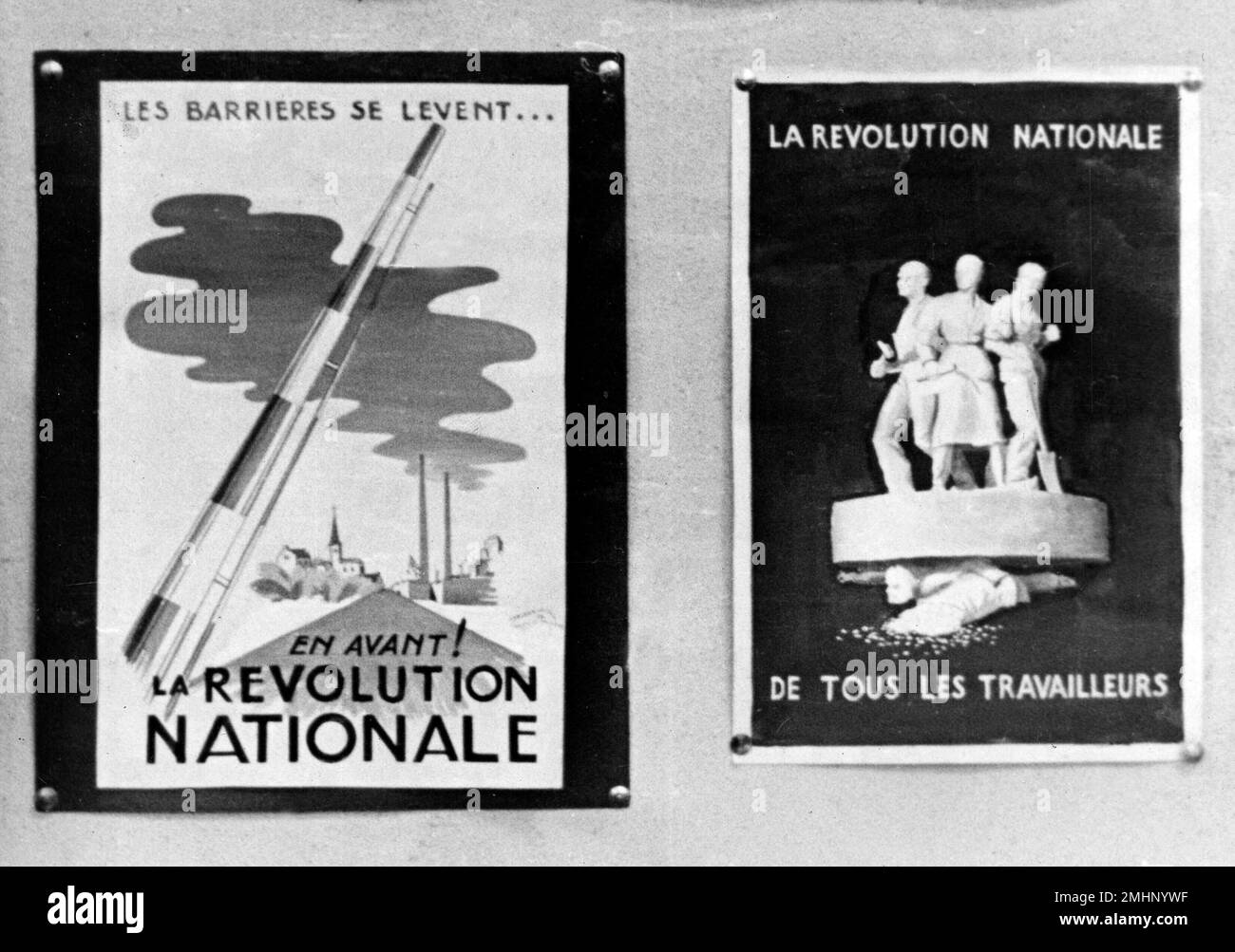 The Vichy government in France had these posters created to depict ...