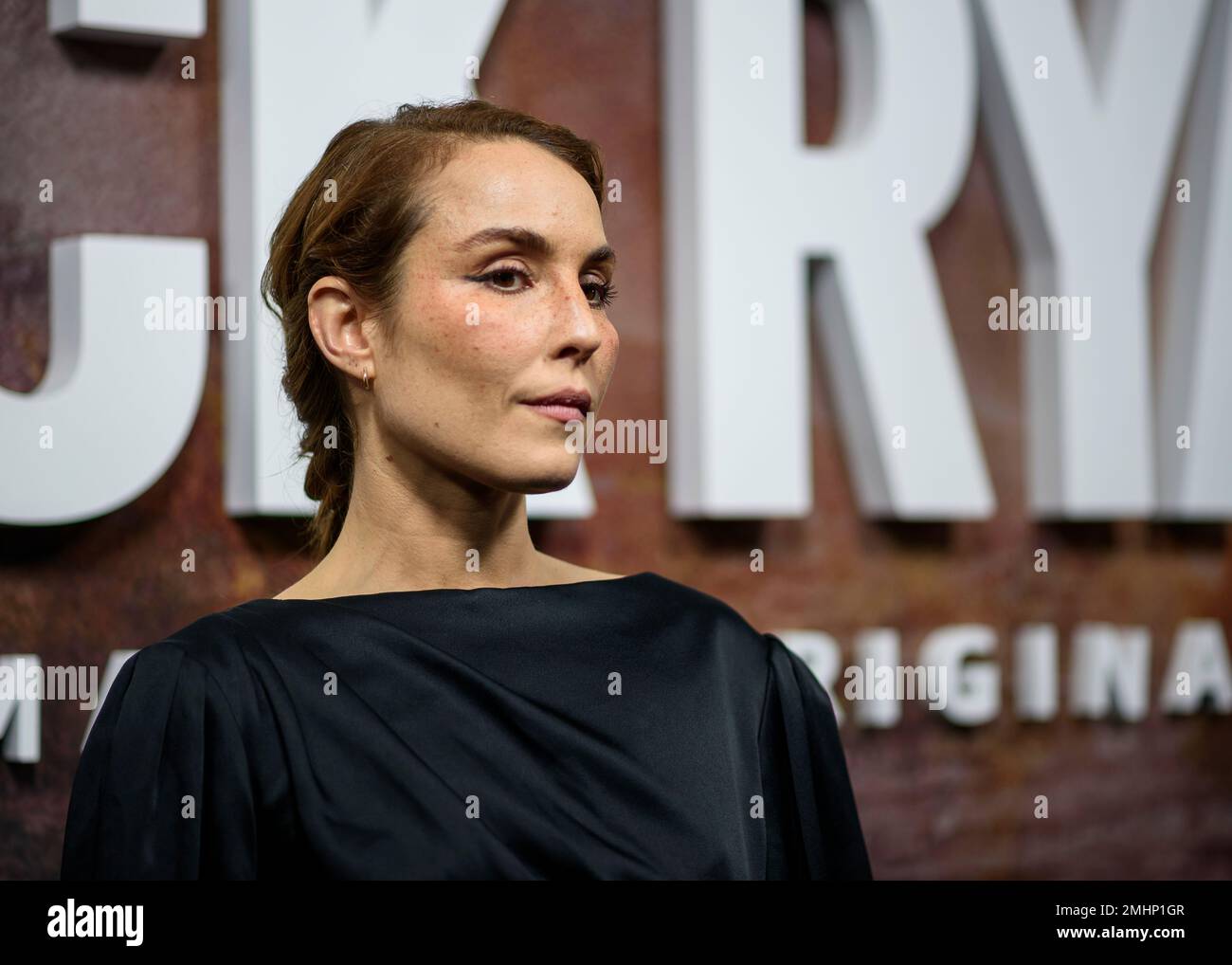 Noomi Rapace, right, attends the premiere of Amazon Prime's "Tom Clancy