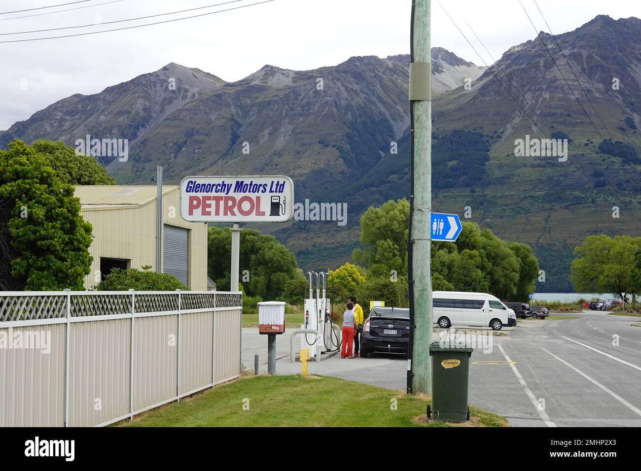 Glenorchy Motors, Glenorchy settlement northern end of Lake Wakatipu