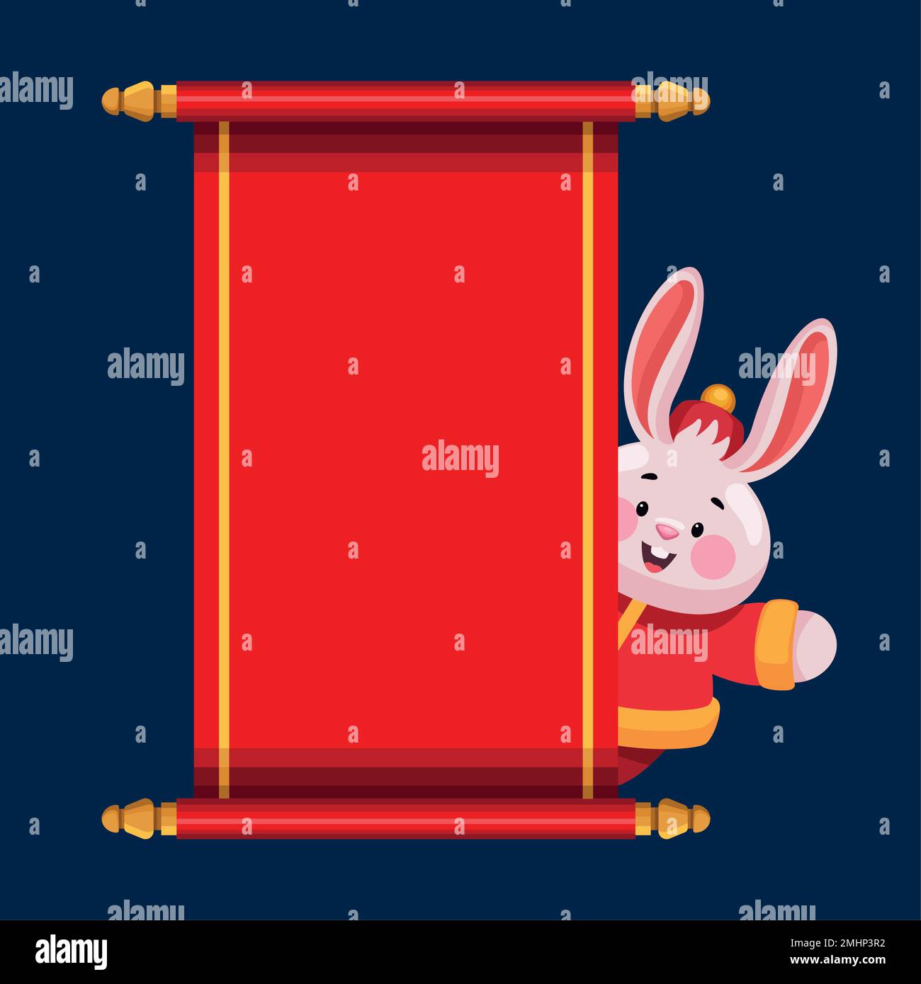 chinese-rabbit-with-papyrus-stock-vector-image-art-alamy