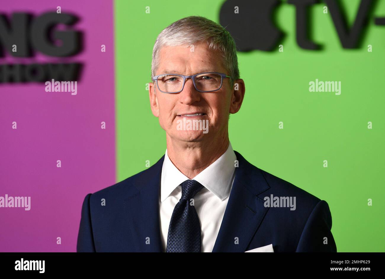 Apple CEO Tim Cook attends the world premiere of Apple TV+'s "The