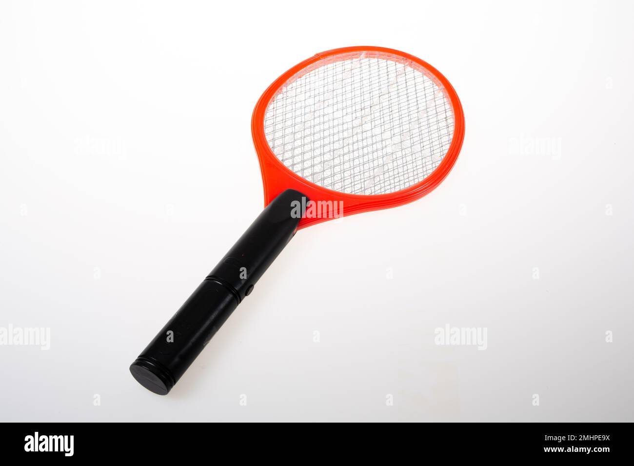 Electronic mosquitoes killer racket isolated on white background Stock Photo