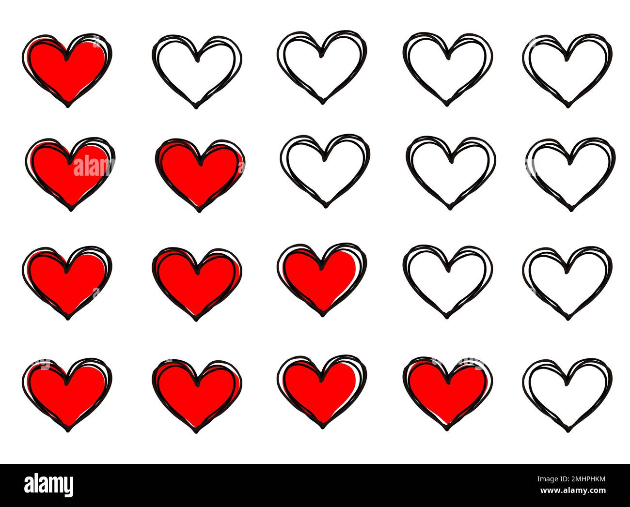 Corazon Dibujo Stock Vector Images Alamy