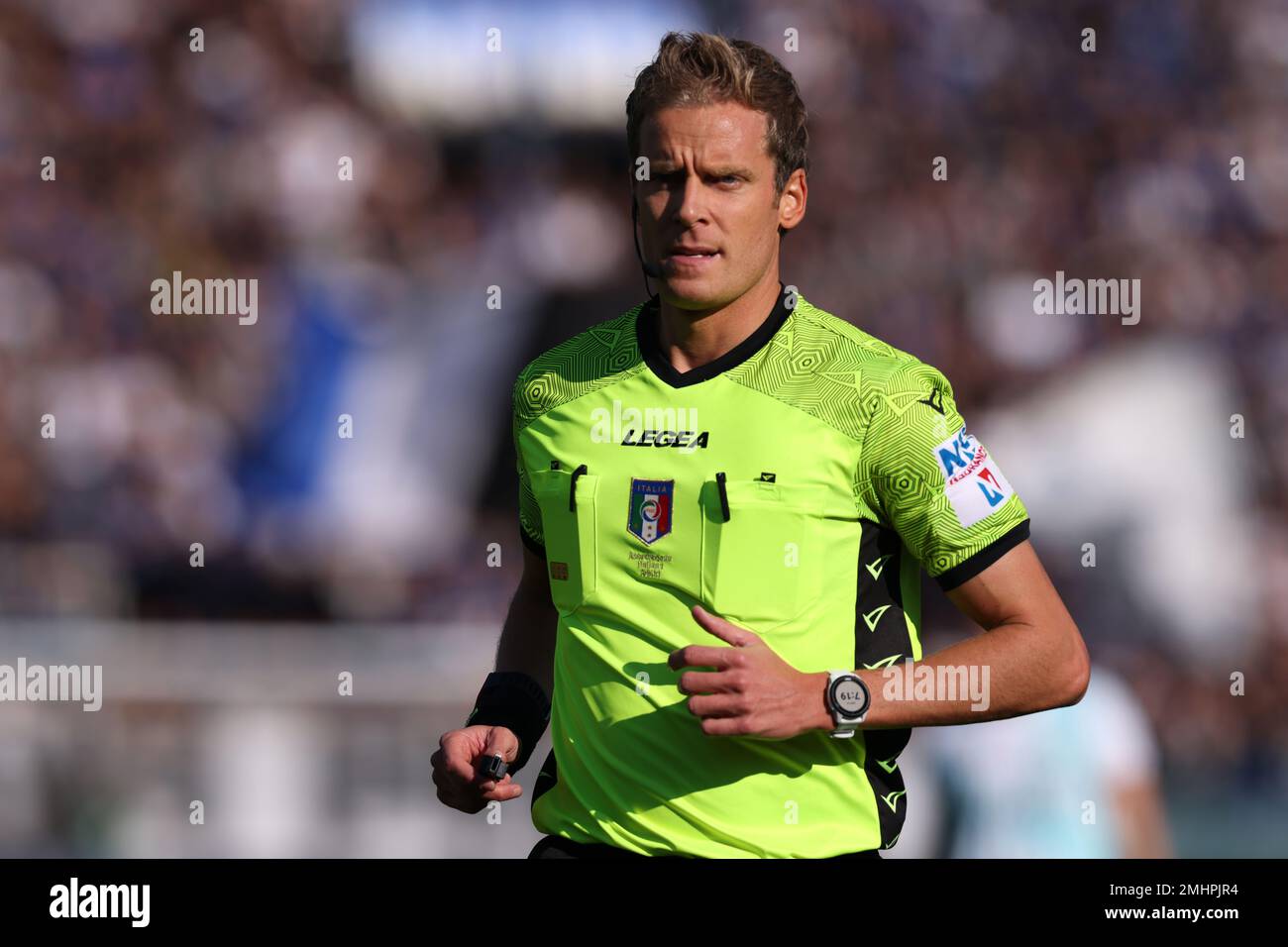 Bergamo, Italy, 13th November 2022. The Referee Daniele Chiffi during the Serie A match at Gewiss Stadium, Bergamo. Picture credit should read: Jonathan Moscrop / Sportimage Stock Photo