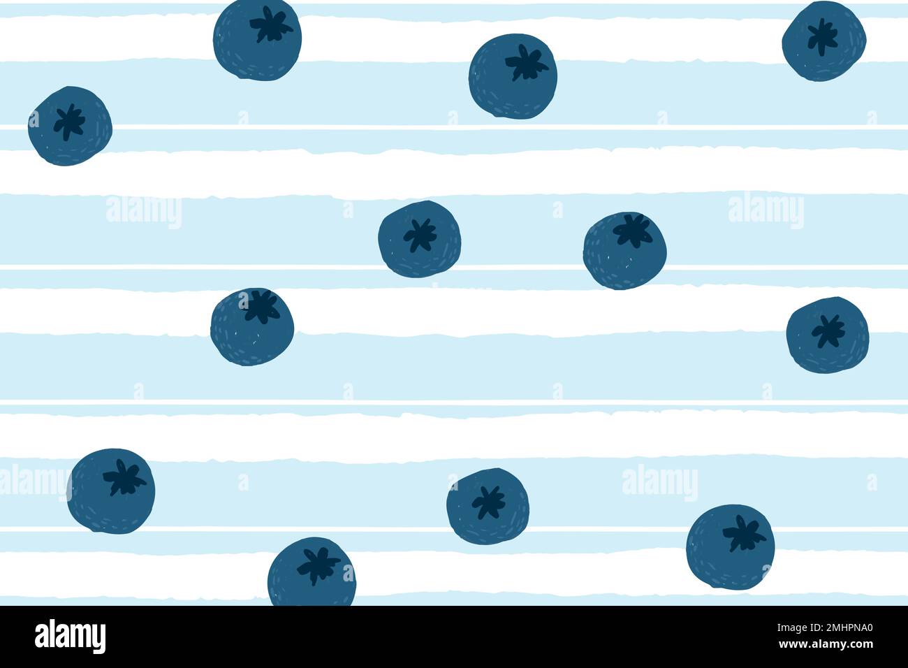 Blueberry background desktop wallpaper, cute vector Stock Vector