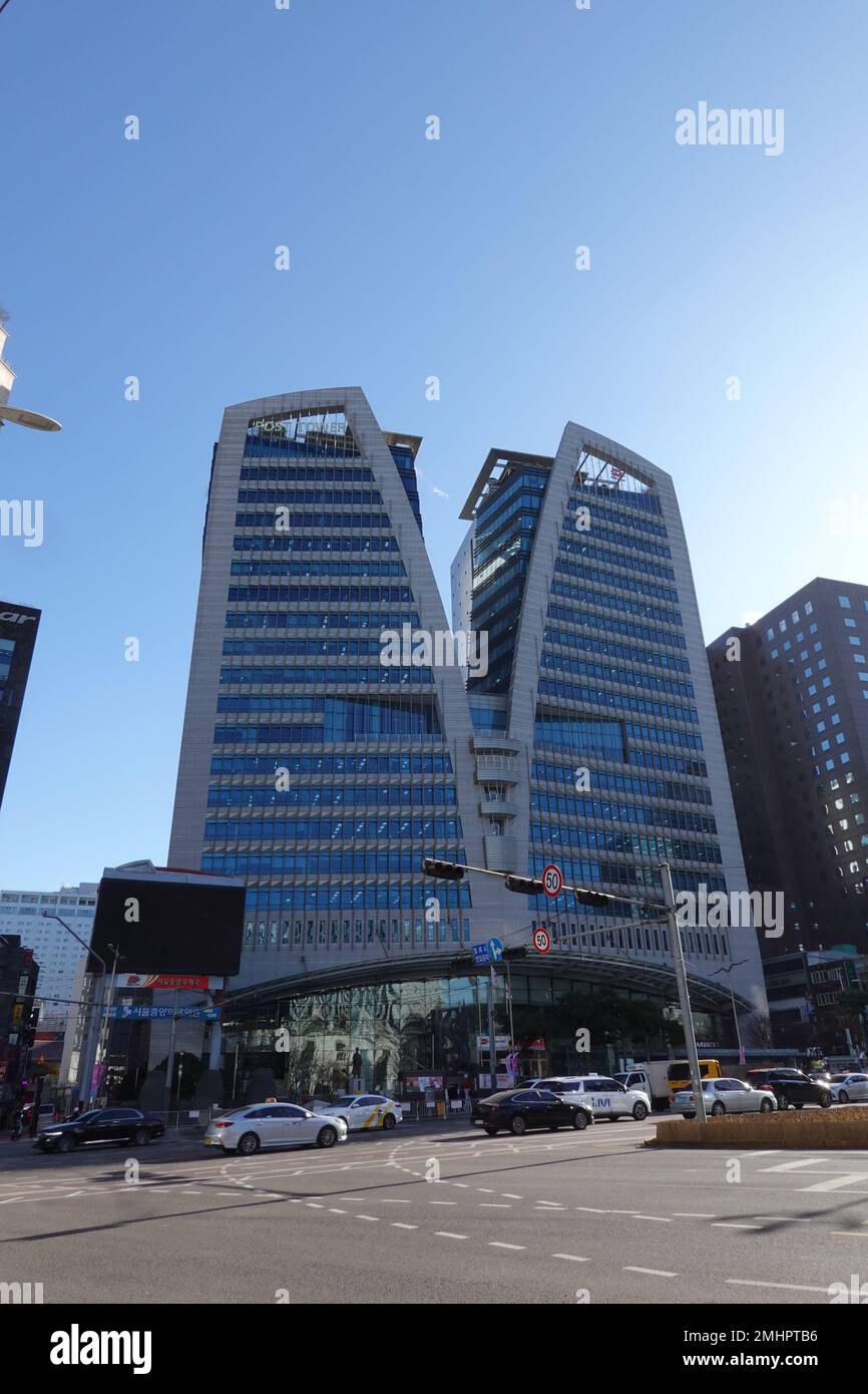 Post Tower, Junggu district, Seoul, Korea the headquarters of the Korean Postal System Stock