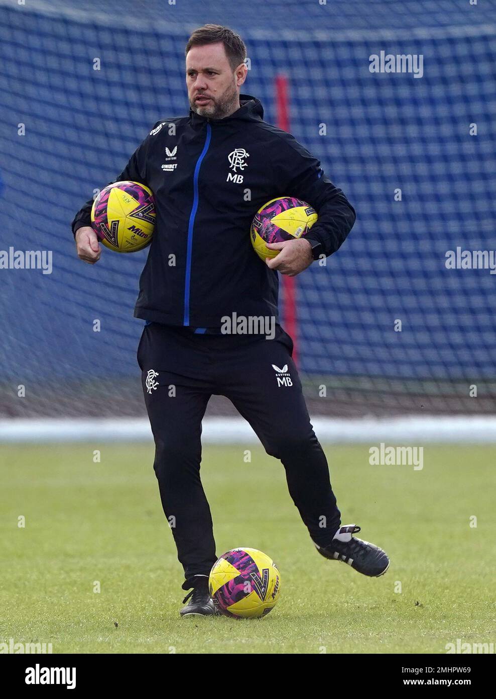 Rangers manager Michael Beale during a training session at Rangers