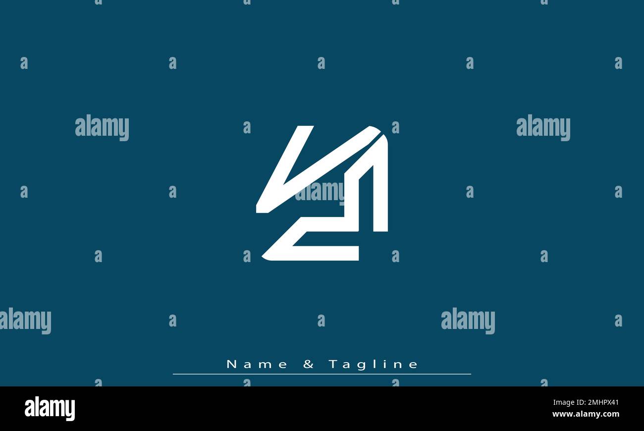 Alphabet letters Initials Monogram logo VM , MV Stock Vector