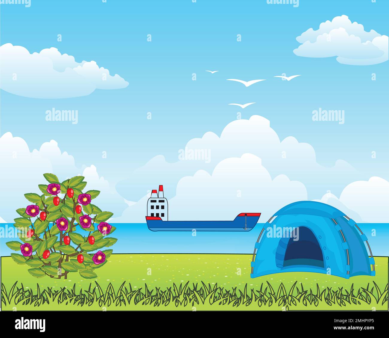 Tourism oceanside Stock Vector Images - Alamy