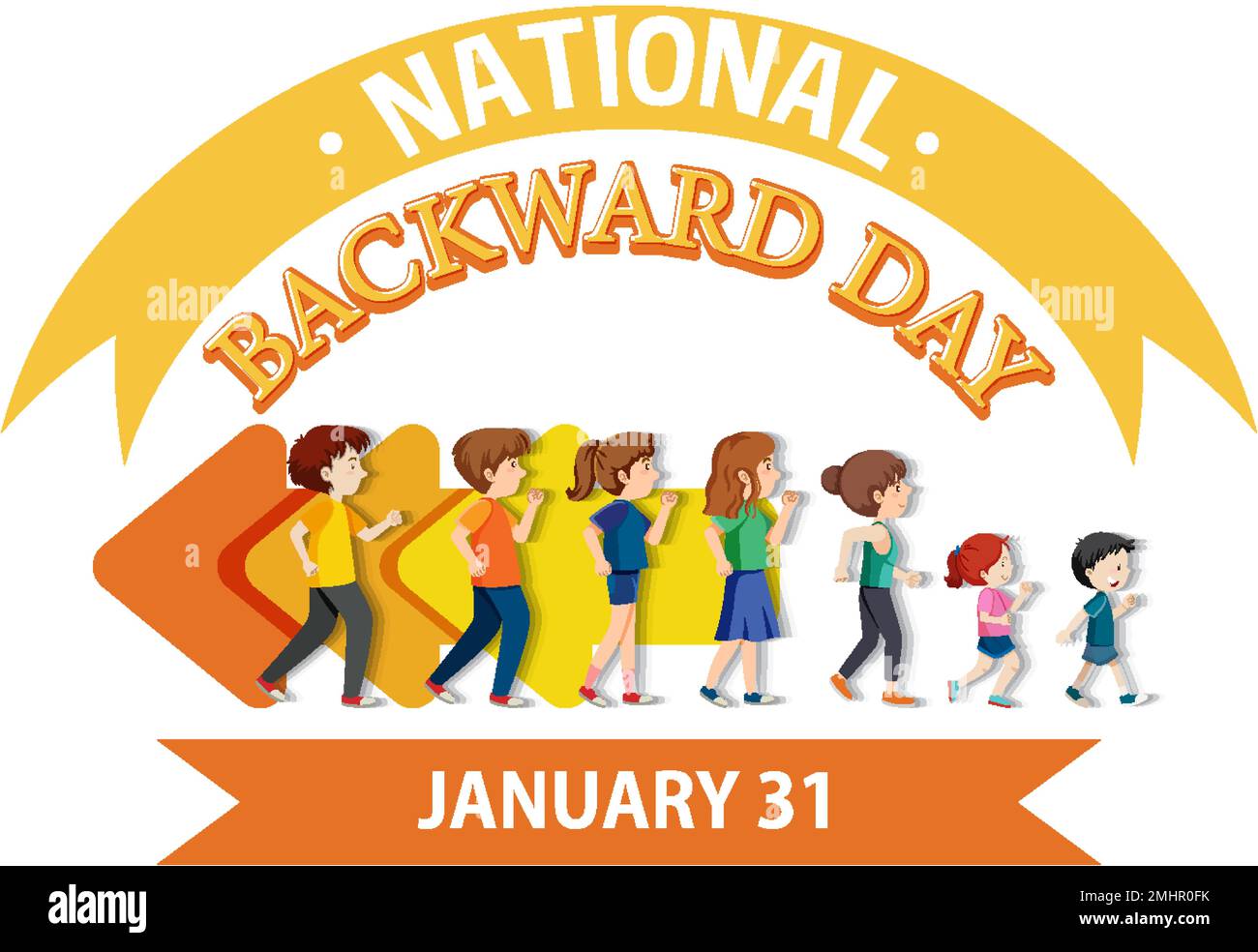 National backward day banner design illustration Stock Vector Image & Art Alamy