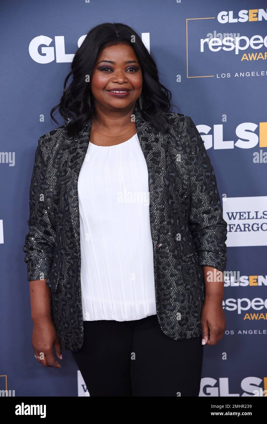 Actress Octavia Spencer poses at the 2019 GLSEN Respect Awards at the