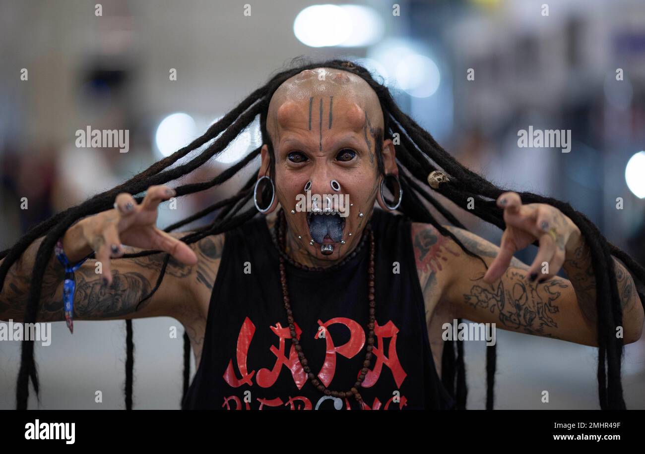 Bodybuilder almost dies after getting entire body inked and splitting OWN  tongue - Need To Know
