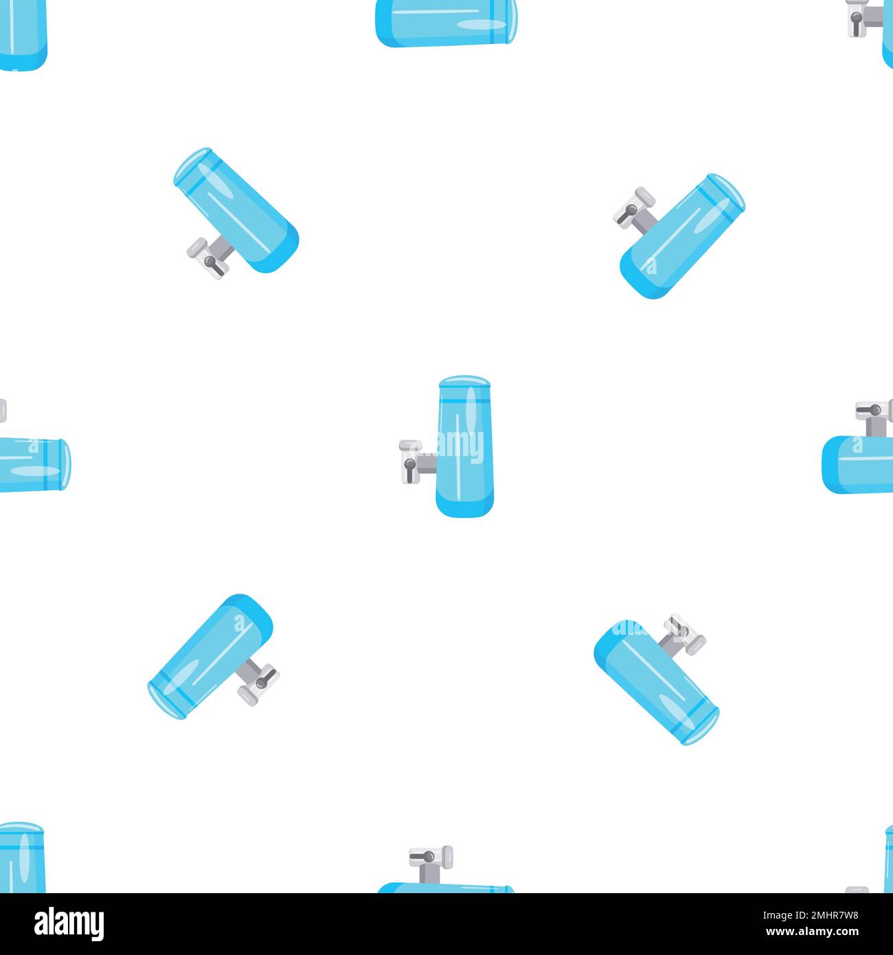 Water cooler pattern seamless vector Stock Vector