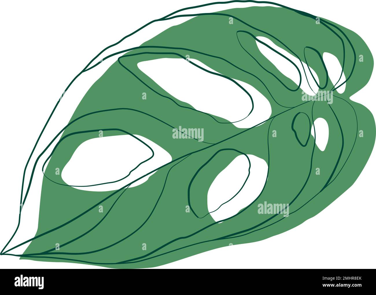 Isolated colored summer leaf sketch icon Vector illustration Stock ...