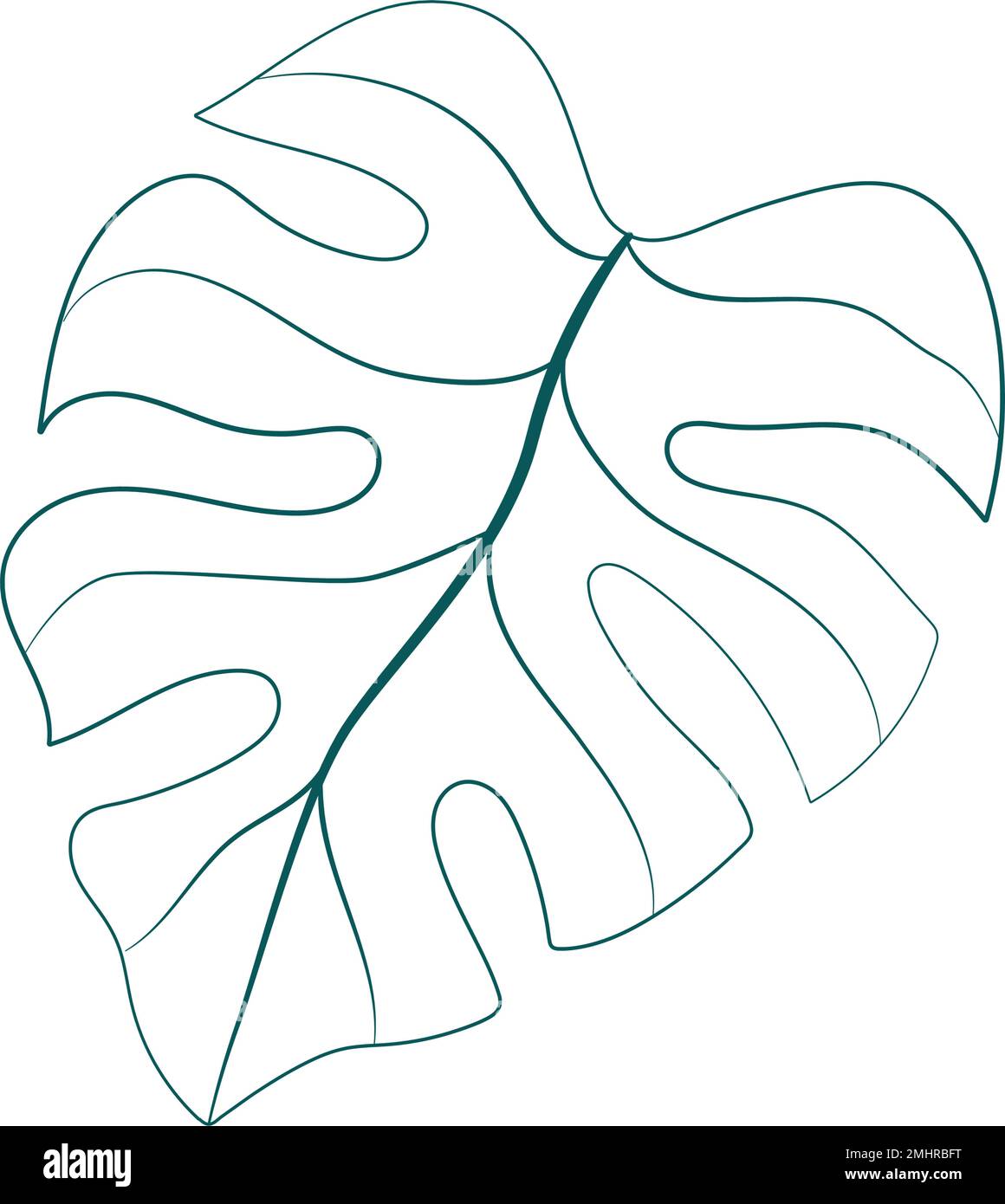 Isolated summer leaf sketch icon Vector illustration Stock Vector Image ...