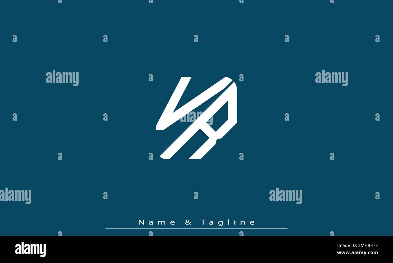 Alphabet letters Initials Monogram logo VR , RV Stock Vector Image ...