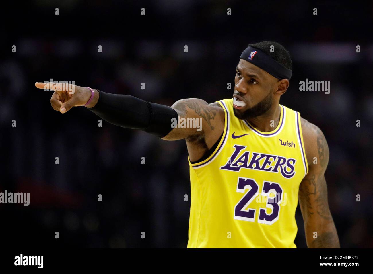 Lebron James and Lakers Branded Merchandise at the NBA Store on Fifth  Avenue, NYC, USA Stock Photo - Alamy