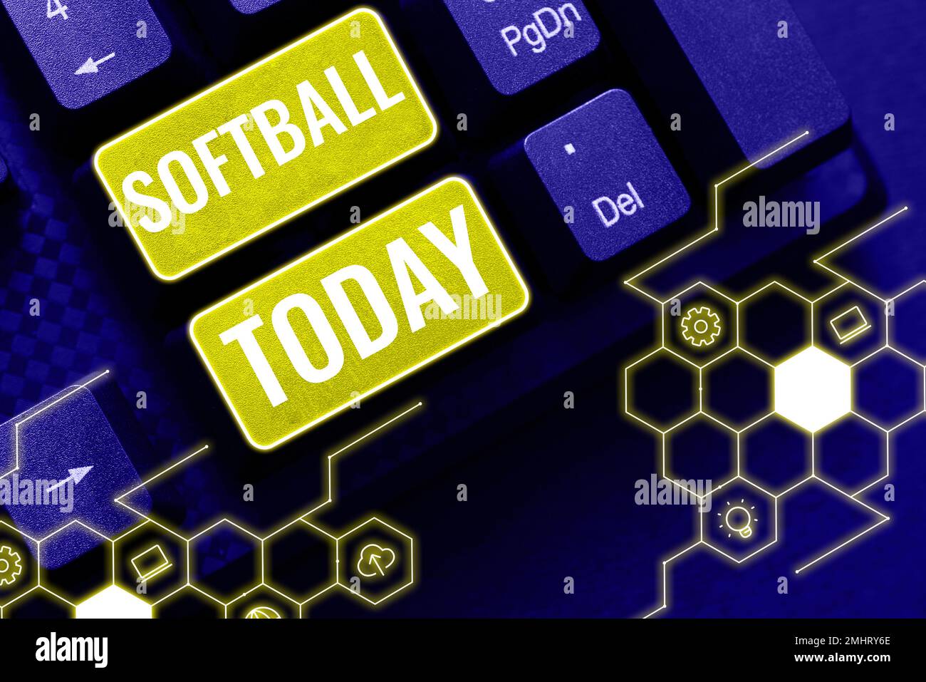 Sign displaying Softball. Business concept a sport similar to baseball