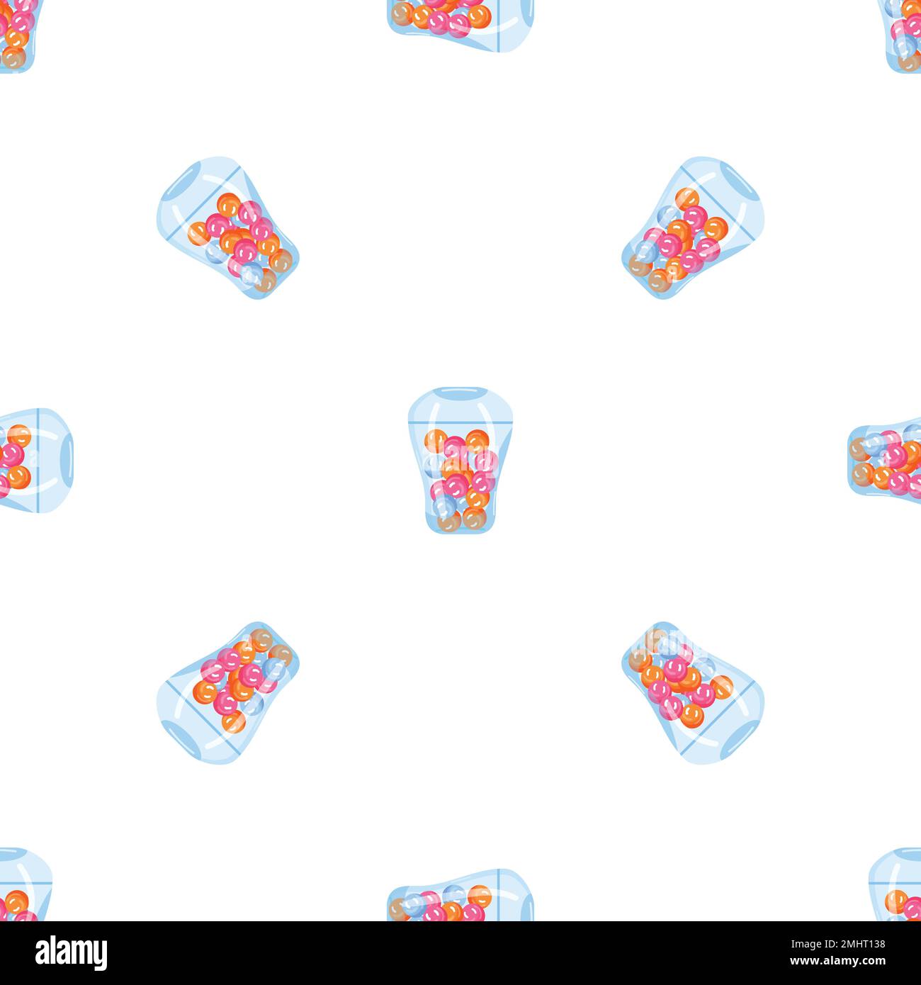 Gum glass pattern seamless vector Stock Vector