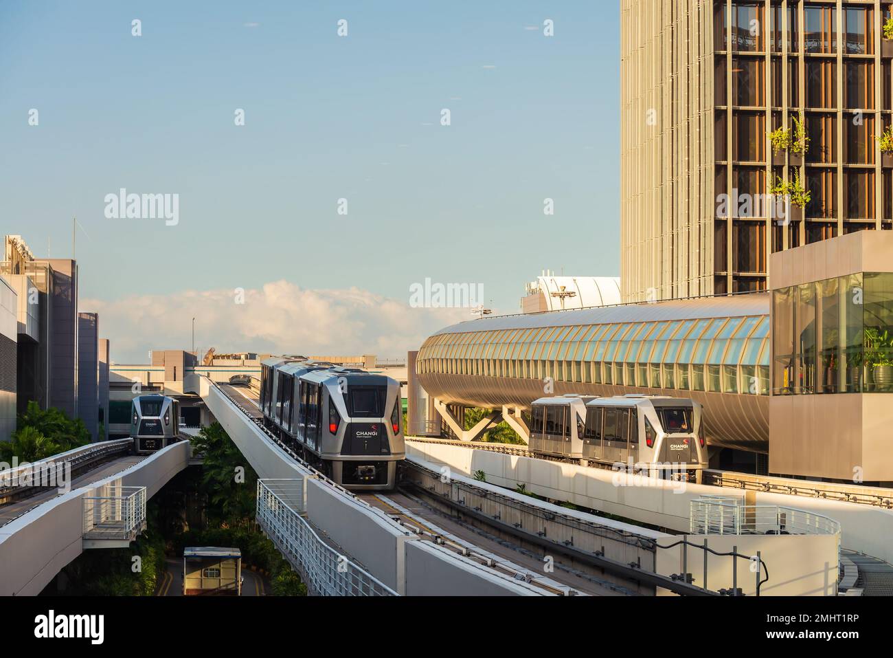 Changi Airport Skytrain Resumes With On-Call Services Between Terminal 1  And Terminal 3 (Public Area) • RailTravel Station