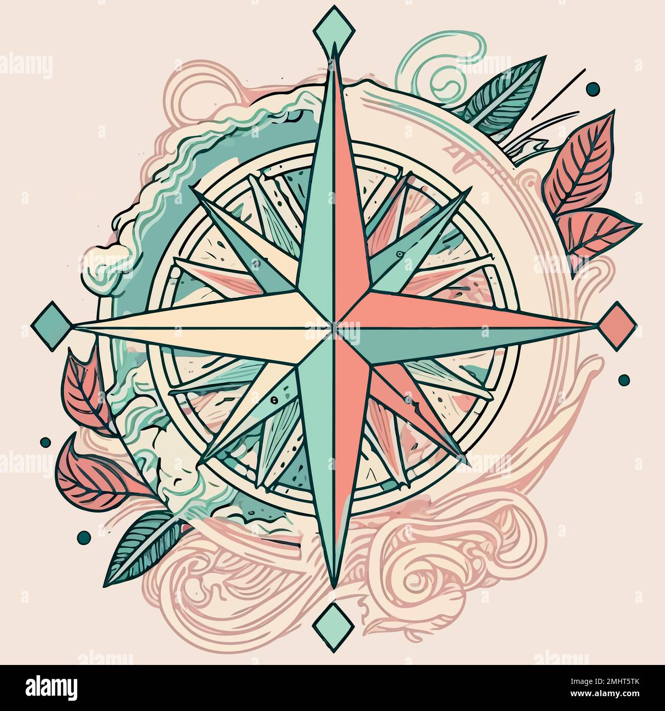 Compass Rose stock illustration. Illustration of latitude - 12417284