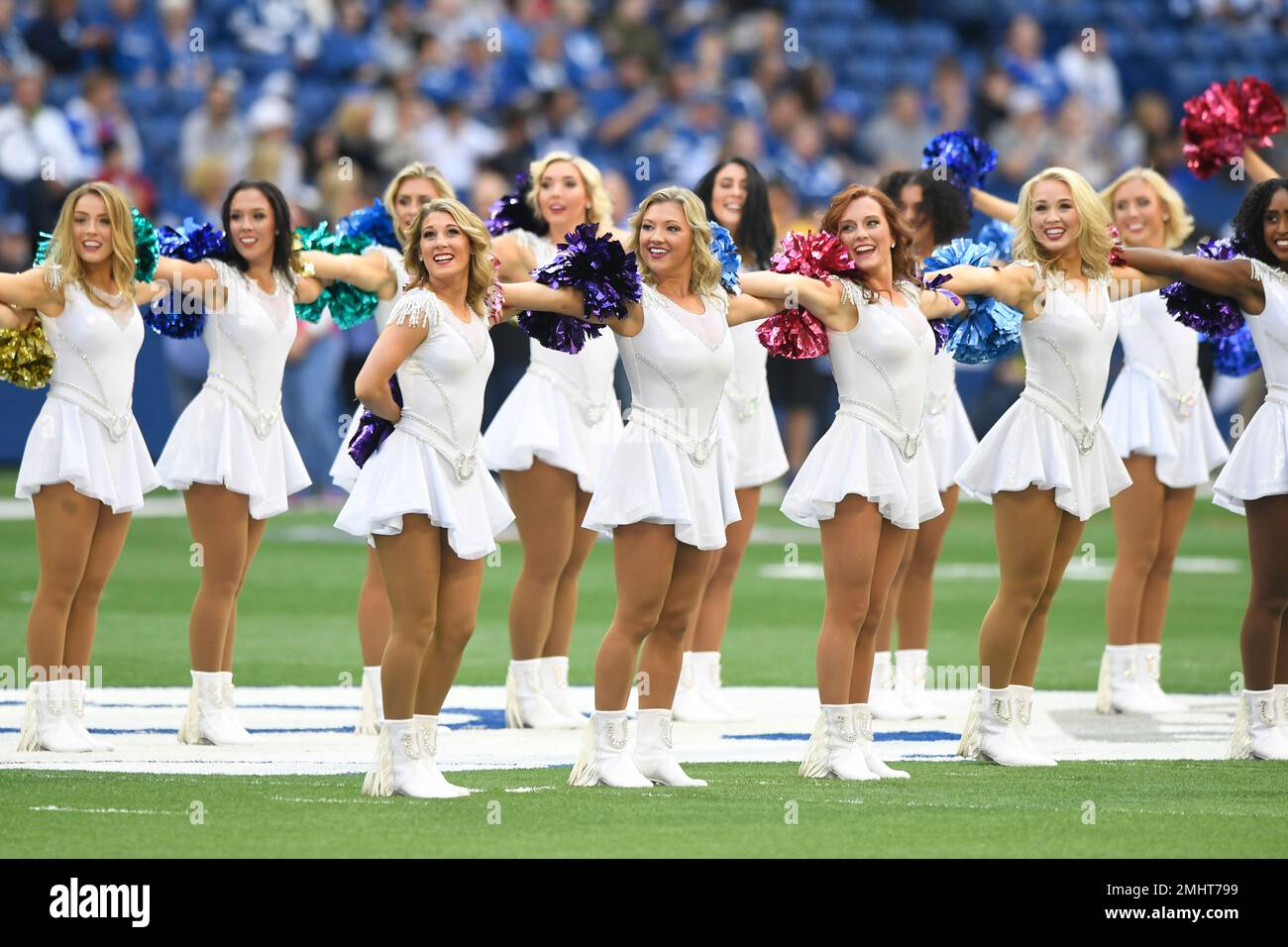 EXCLUSIVE PHOTOS - A First Look At The Colts Cheerleaders New Uniform