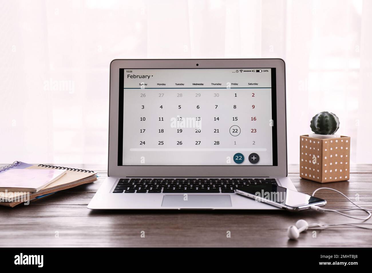 Electronic table clock calendar hi-res stock photography and images - Alamy